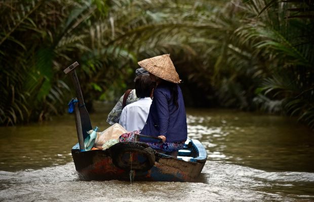 Boating in Ben Tre